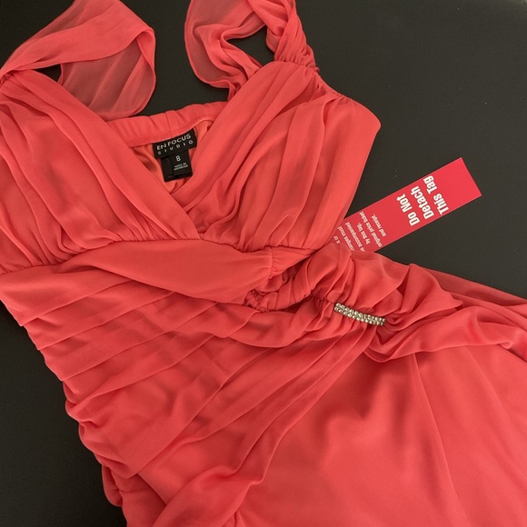 Enfocus Studio Coral Ruched Dress - Picture 3 of 3